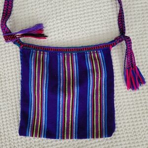 Colorful Striped Mexican Shoulder Bag
